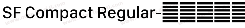 SF Compact Regular字体转换